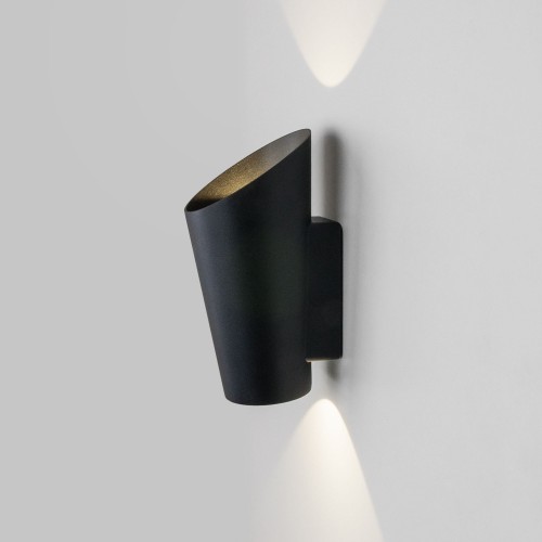 Уличный настенный светодиодный светильник Tronc IP54 1539 TECHNO LED черный Elektrostandard