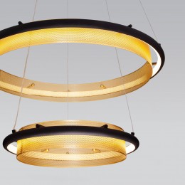 Умный подвесной светильник 90241/2 черный / золото Eurosvet