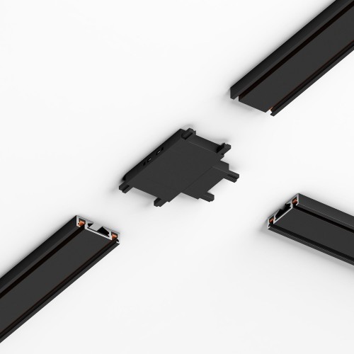 Flat Magnetic Четырёхсторонний соединитель для накладного шинопровода чёрный 85003/00 Elektrostandard