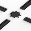 Flat Magnetic Четырёхсторонний соединитель для накладного шинопровода чёрный 85003/00 Elektrostandard