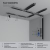 Flat Magnetic Четырёхсторонний соединитель для накладного шинопровода чёрный 85003/00 Elektrostandard
