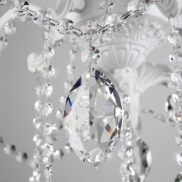 Классическая подвесная люстра 10108/5 белый Eurosvet