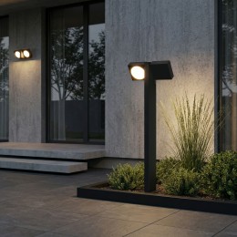 Ландшафтный поворотный светильник Twin 3000K IP54 35170/F черный Elektrostandard