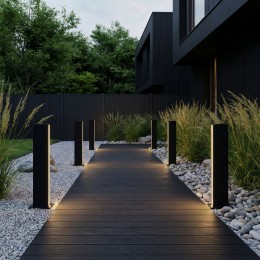 Ландшафтный светильник уличный Flat 3000K чёрный 1538 TECHNO LED черный Elektrostandard