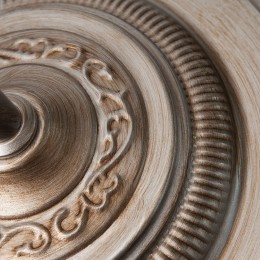 Напольный светильник с тканевым абажуром 01023/1 серебро Eurosvet