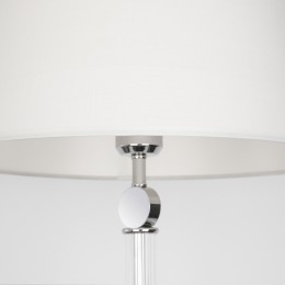 Напольный светильник с тканевым абажуром 01146/1 хром Eurosvet