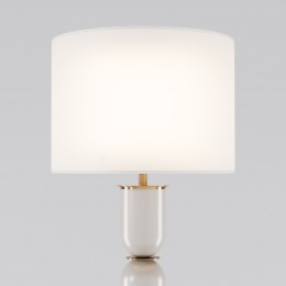 Напольный светильник с тканевым абажуром 01154/1 латунь Eurosvet