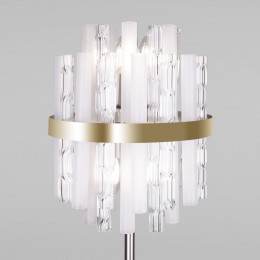 Напольный светильник со стеклянным плафоном 01111/4 латунь Bogate's