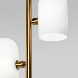 Напольный светильник со стеклянными плафонами 01164/2 латунь Eurosvet