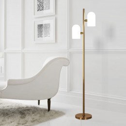 Напольный светильник со стеклянными плафонами 01164/2 латунь Eurosvet