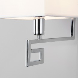 Настенный светильник с тканевым абажуром 60115/1 хром Eurosvet