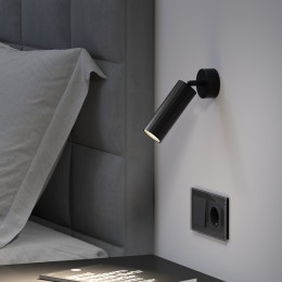 Настенный светодиодный светильник в стиле минимализм 20098/1 LED черный Eurosvet