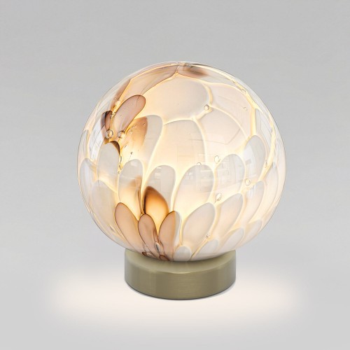 Настольная лампа со стеклянным плафоном ручной работы 1_102 Bogate's