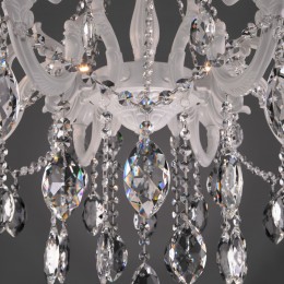 Подвесная люстра с хрусталем 10108/8 белый Eurosvet