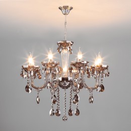 Подвесная люстра с хрусталем 309/8 хром Bogate's