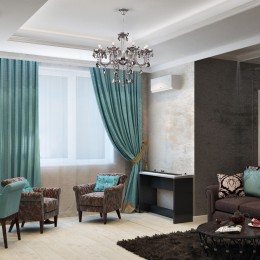 Подвесная люстра с хрусталем 309/8 хром Bogate's