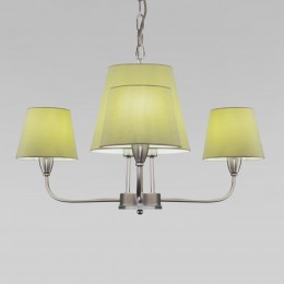 Подвесная люстра с тканевыми абажурами 60153/6 никель Eurosvet
