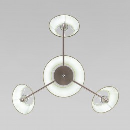 Подвесная люстра с тканевыми абажурами 60153/6 никель Eurosvet