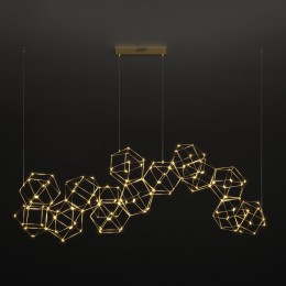 Подвесная светодиодная люстра 90168/14 медь Eurosvet