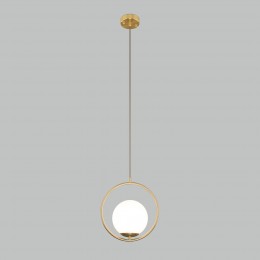 Подвесной светильник со стеклянным плафоном 50089/1 золото Eurosvet