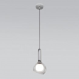 Подвесной светильник со стеклянным плафоном 50188/1 хром Eurosvet