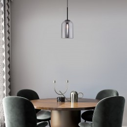 Подвесной светильник со стеклянным плафоном 50228/1 дымчатый Eurosvet