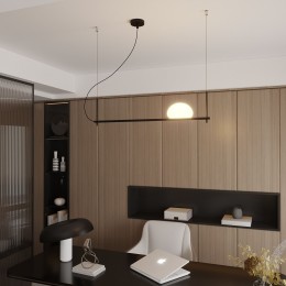 Подвесной светильник со стеклянным плафоном 70145/1 черный Eurosvet