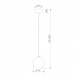 Подвесной светильник со стеклянным плафоном ручной работы 1_101 Bogate's