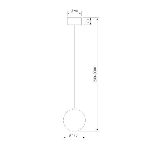 Подвесной светильник со стеклянным плафоном ручной работы 1_101 Bogate's