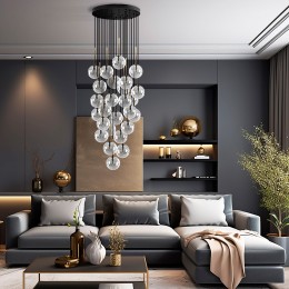 Подвесной светильник со стеклянными плафонами 10099 Nilos TK Lighting