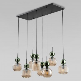 Подвесной светильник со стеклянными плафонами 11151 Sophia Green Cognac TK Lighting