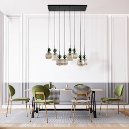 Подвесной светильник со стеклянными плафонами 11151 Sophia Green Cognac TK Lighting