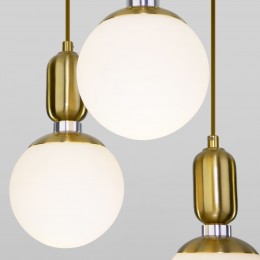 Подвесной светильник со стеклянными плафонами 50151/3 латунь Eurosvet