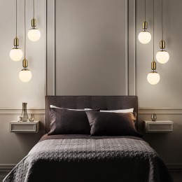 Подвесной светильник со стеклянными плафонами 50151/3 латунь Eurosvet