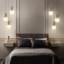 Подвесной светильник со стеклянными плафонами 50151/3 золото Eurosvet