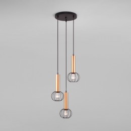 Подвесной светильник в стиле лофт 50178/3 черный / бронза Eurosvet