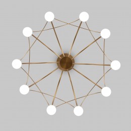 Подвесной светодиодный светильник 90030/10 LED золото Eurosvet