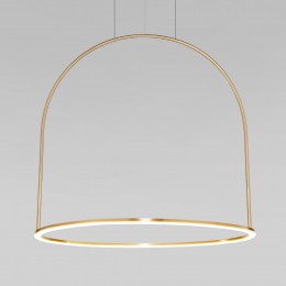 Подвесной светодиодный светильник с регулировкой цветовой температуры и яркости 90322/1 латунь Eurosvet