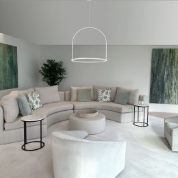 Подвесной светодиодный светильник с регулировкой цветовой температуры и яркости 90323/1 белый Eurosvet