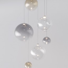 Подвесной светодиодный светильник со стеклянными плафонами 50230 LED Eurosvet