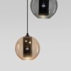Подвесной светодиодный светильник со стеклянными плафонами 50258/3 LED дымчатый/ бежевый/ шоколад Eurosvet