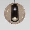 Подвесной светодиодный светильник со стеклянными плафонами 50258/3 LED дымчатый/ бежевый/ шоколад Eurosvet