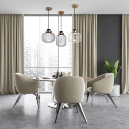 Подвесной светодиодный светильник в стиле лофт 50241/1 LED прозрачный Eurosvet