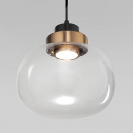 Подвесной светодиодный светильник в стиле лофт 50241/1 LED прозрачный Eurosvet