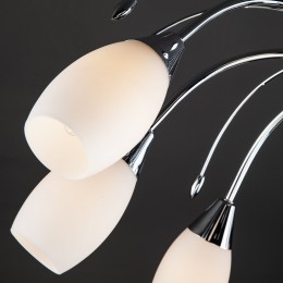 Потолочная люстра со стеклянными плафонами 22080/9 хром Eurosvet