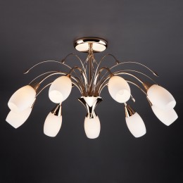 Потолочная люстра со стеклянными плафонами 22080/9 золото Eurosvet