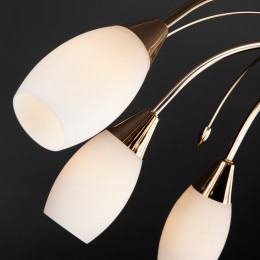 Потолочная люстра со стеклянными плафонами 22080/9 золото Eurosvet