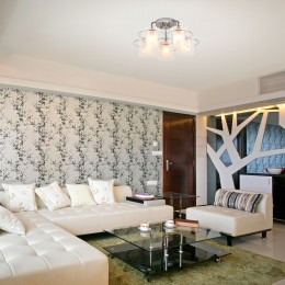 Потолочная люстра со стеклянными плафонами 30160/5 хром Eurosvet