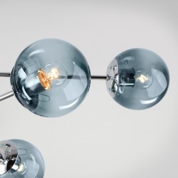 Потолочная люстра со стеклянными плафонами 30166/8 хром Eurosvet