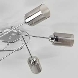 Потолочная люстра со стеклянными плафонами 30167/6 хром Eurosvet